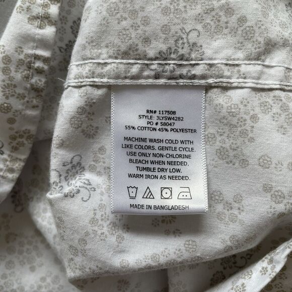 Men’s Levi Strauss & Co. White Floral Print Button Down Shirt Size XXL - Picture 6 of 6